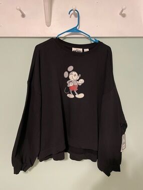 Disney Mickey Mouse and Friends Genuine Mouseware Sweatshirt Cropped 2X NWT